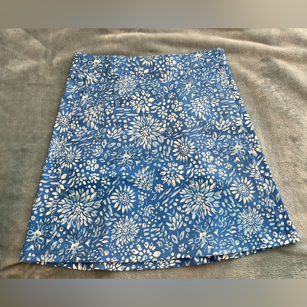Rip Skirt Hawaii Floral Blue Skirt
